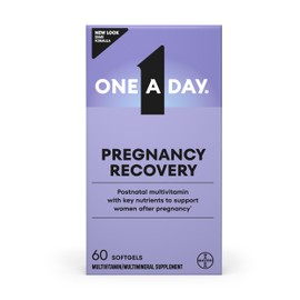ONE A DAY Postnatal Complete Multivitamin for Post-Pregnancy with Folic Acid and Omega-3 DHA, 60 Count (Packaging May Vary)