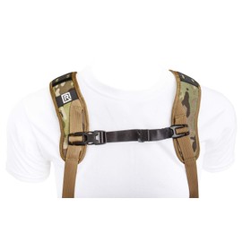 BLACKRAPID Double Camera Harness - Multi-Terrain Camo, Designed For 1 or 2 Cameras