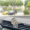 Bling Dice Rear View Mirror Accessories, Cute Car Accessories for