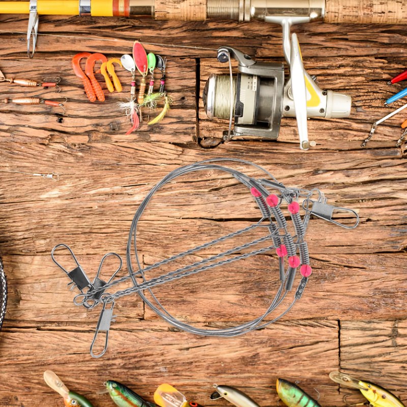 Kisangel 1 Set Outdoor Fishing Leader Tackle Rig Set: Fishing