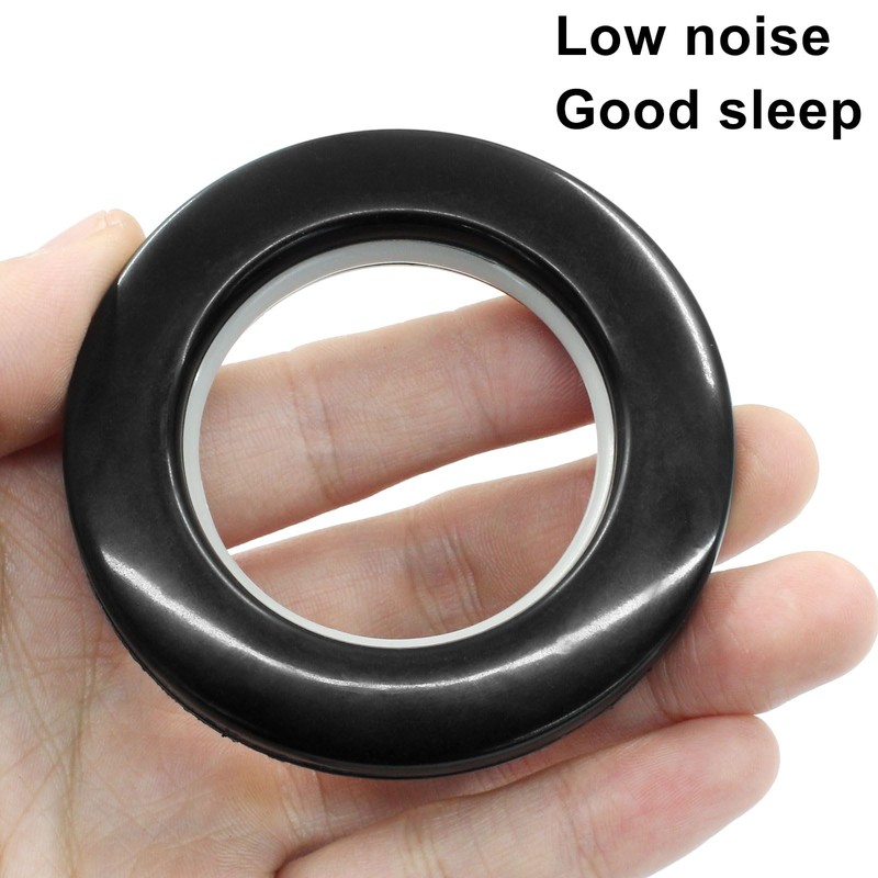 BokWin 8 Pack 1-9/16" (40mm) Inner Diameter Curtain Grommet, Black