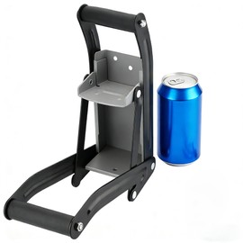 JAPCHET 2 Pack 16 oz Metal Can Crusher, Heavy-Duty Wall-Mounted Can Smasher & Bottle Opener with Accessories for Aluminum Seltzer, Pop, Cans Recycling