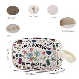 Lywjyb Birdgot Quilter Clear Makeup Bag Tailor Retirement Gift Seamstress Merch Hand Sewing Lover Gift (Hooker Cbag)