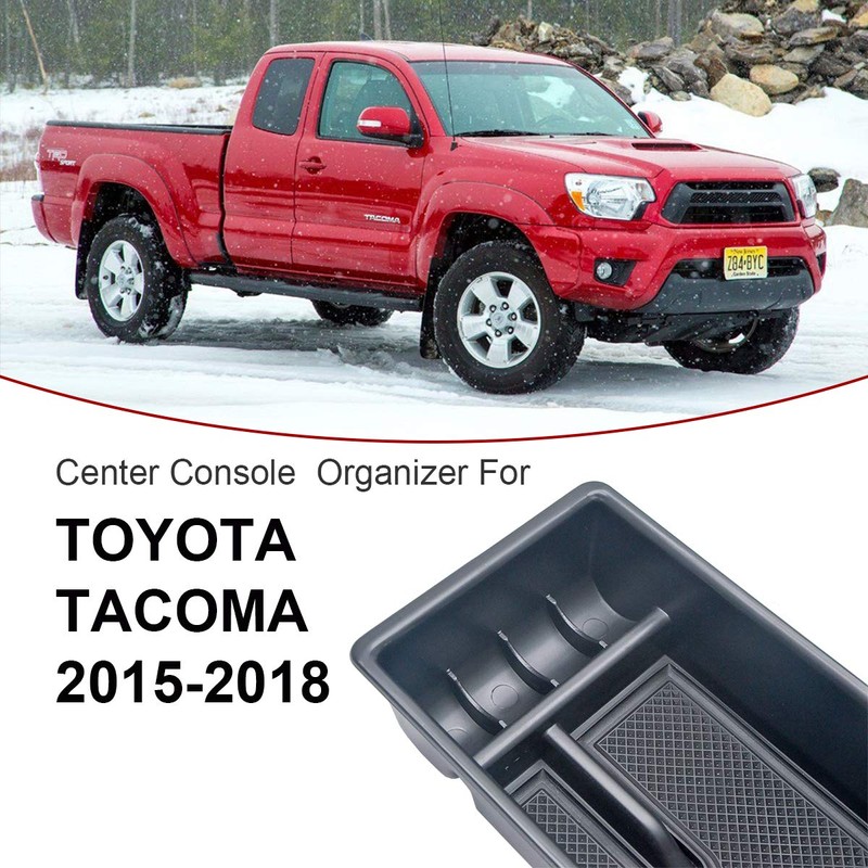 Center Console Organizer Compatible with Toyota Tacoma 2005-2015 & 2016-2019