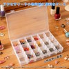 MUFUSHAN Transparent PP Case 18 Compartments with Dividers Removable Plastic