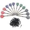 F Season Pack of 12 Plastic Tip Dart Flights, 100