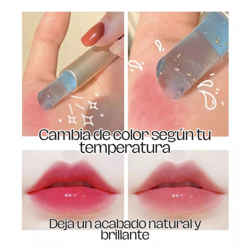 Universo en Linea 2 Pzs Labial 24k Cambia Color Con