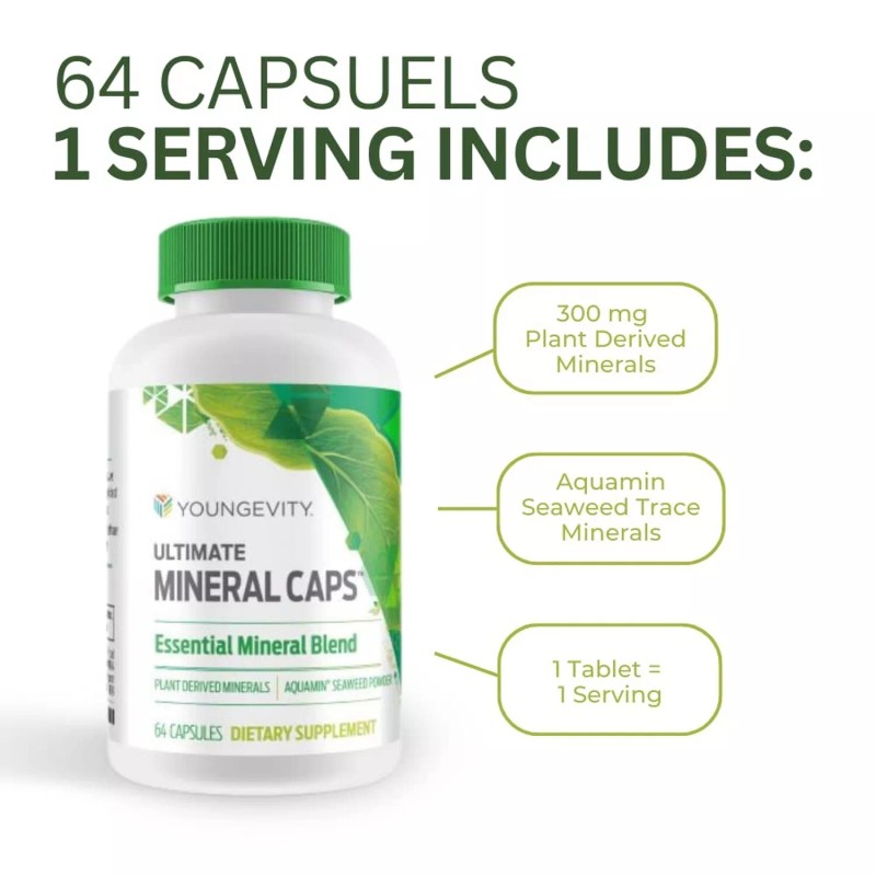 Youngevity Ultimate Mineral Caps™ - 70+ Essential Full Spectrum Trace