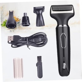 1Set Electric Razor and Hair Trimmer Set Rechargeable Multifunctional Clipper for Nose Eyebrow Sideburns and Facial Hair Grooming Durable and Easy to Clean