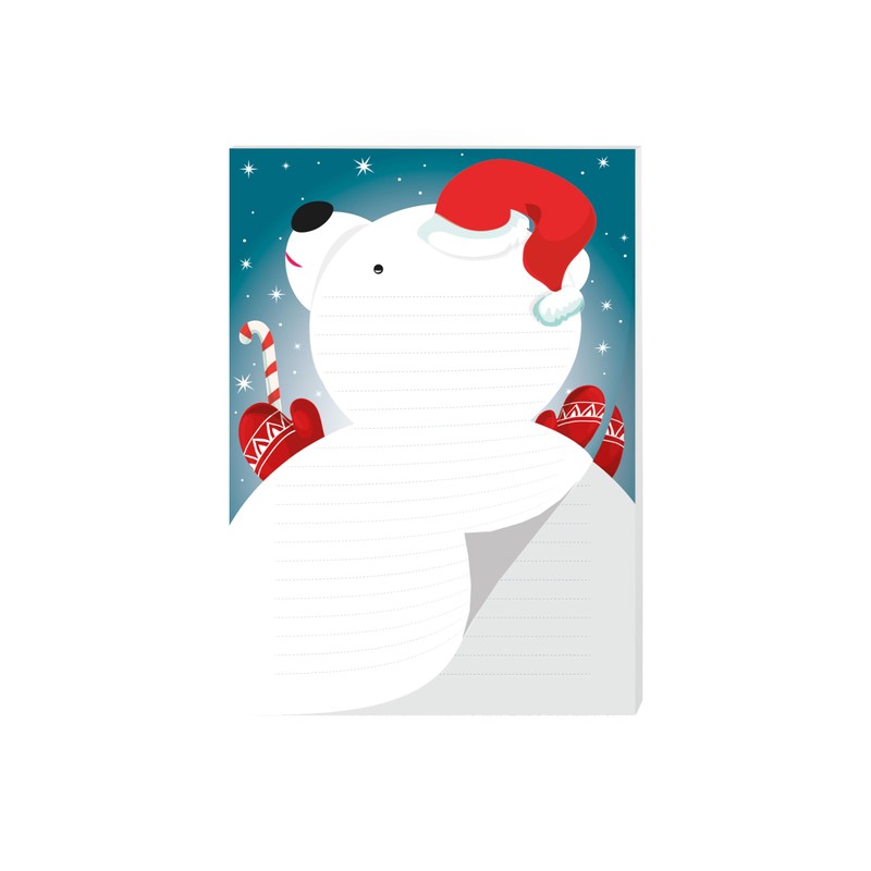 Writing Paper Set A5 Polar Bear Writing Pad Lined with