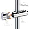 Universal 18-25MM O.D. Hand Shower Rail Head Slider Clamp Holder,