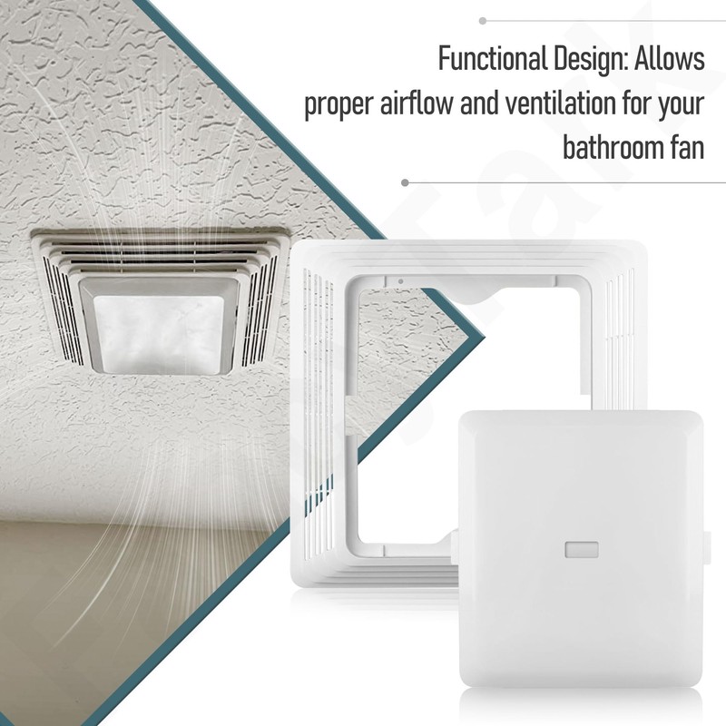 FancyTark S97014094 Bathroom Fan Cover Grille and Lens for Br-oan