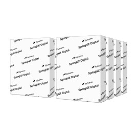 Springhill White 8.5” x 11” Cardstock Paper, 110lb, 199gsm, 750 Sheets (8 Reams) – Premium Heavy Cardstock, Printer Paper with Smooth Finish for Greeting Cards, Flyers, Scrapbooking & More – 015300C