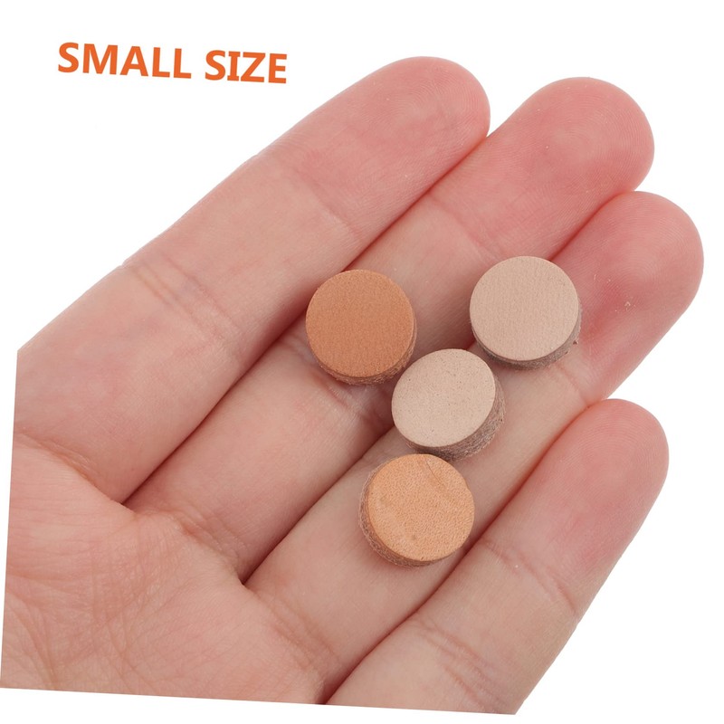 Kisangel 80pcs Billiard Pool Tips Replacement Wear-Resistant Leather Tips for