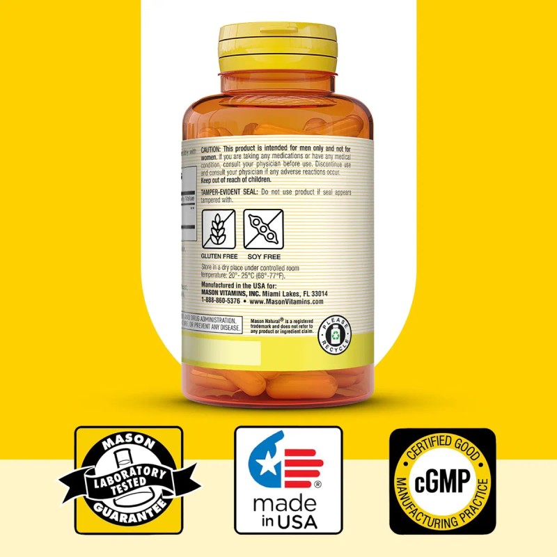 Saw Palmetto 500mg - 90 Cápsulas Mason Natural