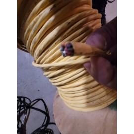 Paige Electric Wire ~ 100' CUTOFFS ~ LOVO 18/12C  FPLP or CMP YELLOW JACKET~