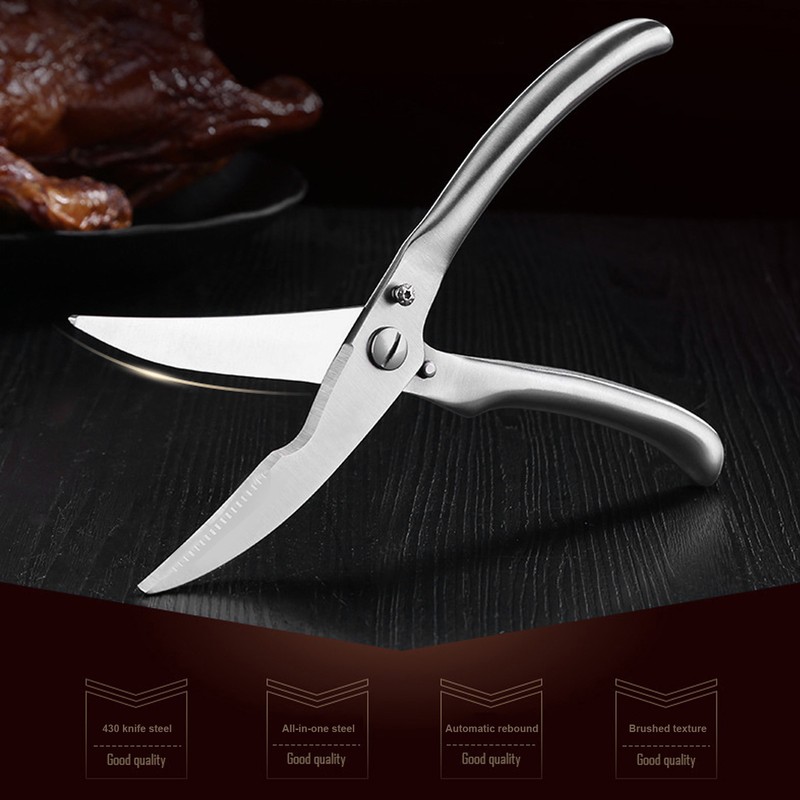 Chicken Bone Scissor Stainless Steel Poultry Kitchen Shear with Safe