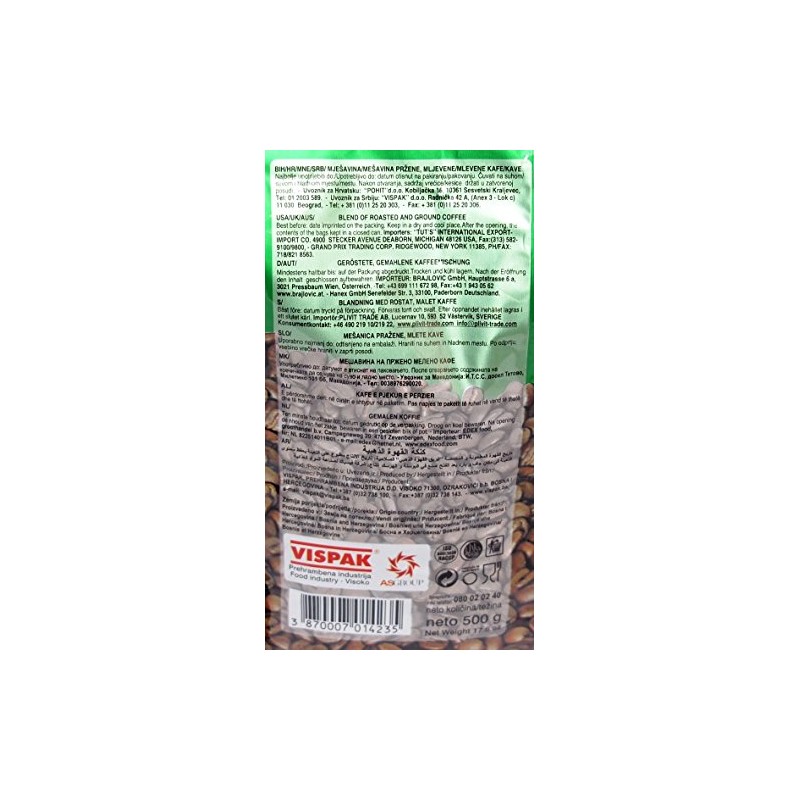 VISPAK ZLATNA DZEZVA GROUND COFFEE 500g