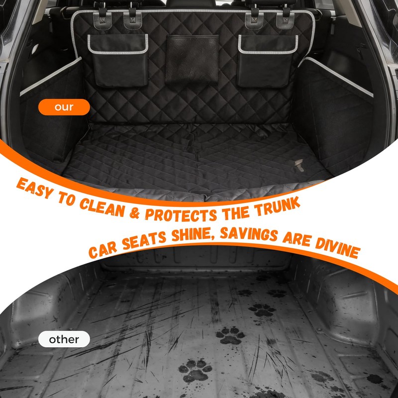 SUV Cargo Liner Dogs, Waterproof Dog Trunk Cover, Pet Cargo