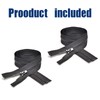Sawoake 2PCS #5 28 Inch Separating Jacket Zippers for Sewing