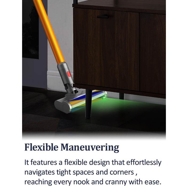 Vacuum Attachments with Dust Detect Green Light for Dyson V7