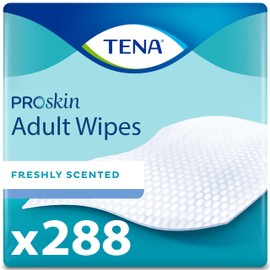 TENA Adult Wipes for Incontinence, Body Cleansing Wipes, ProSkin - 288 Count