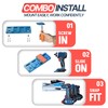 PERCH 4 Pack BOSCH Tool Holder with 4 Pack BOSCH