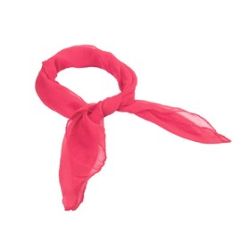 Retro 50's Costume Accessories Set Polka Dot Chiffon Scarf Cat Eye Glasses Bandana Tie Headband & Earrings for Girls Women Ladies Dress Up (Rose)