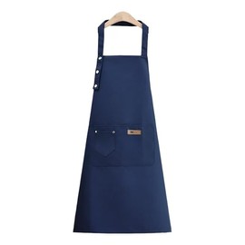 KIKIMOLO Adjustable Strap Apron, Abrasion Resistant, Thick, Dustproof, Dirt-Proof, Waterproof, Household and Work Apron, blue
