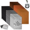 24 Pcs Felt Sheets for Crafts Felt Fabric Sheets, 8