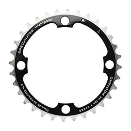 SpÃ©cialitÃ©s TA Unisex's Chinook 4 Arm 104pcd Middle 8/9 Speed Chainring, Black, 34t