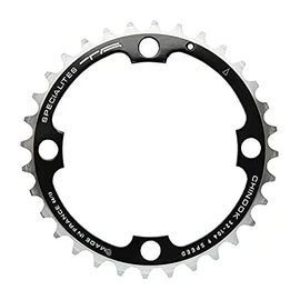 SpÃ©cialitÃ©s TA Unisex's Chinook 4 Arm 104pcd Middle 8/9 Speed Chainring, Black, 34t