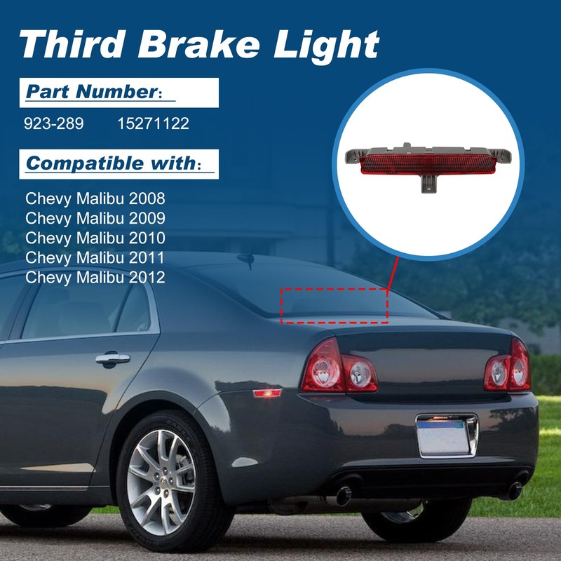 Center High Mount Third Brake Light Stop Lamp New Compatible