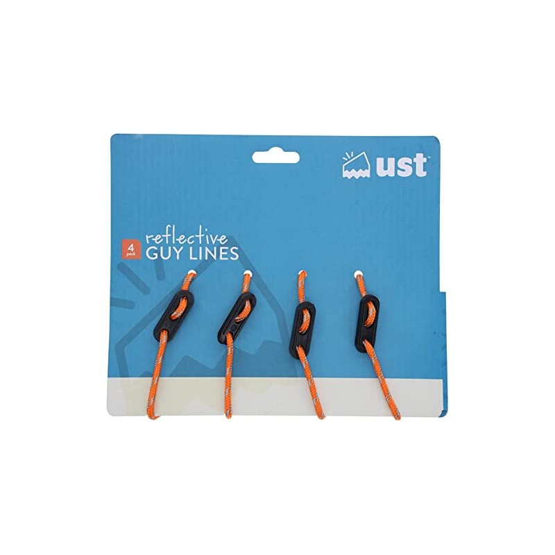 ust Reflective Guy Line (4 Pack), Orange