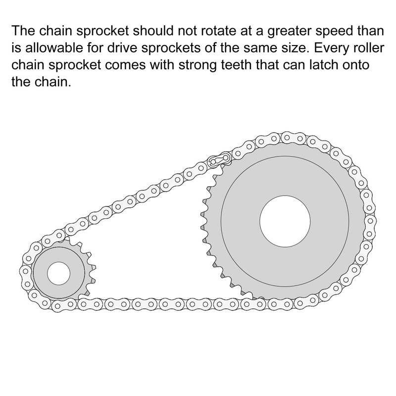 sourcing map 11 Teeth Sprocket Type B 10 mm Bore