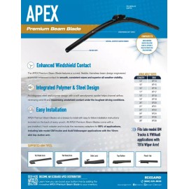ECOGARD - Wiper Blade - APEX – 18" Premium Beam Wiper Blades (XP18)