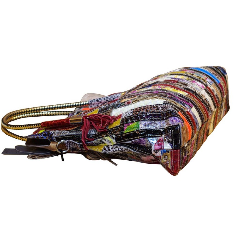 RainboSee Women OverSize Random Multicolor Purse Handbag Large Capacity Satchel