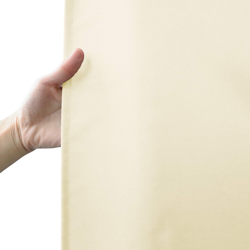 AooHome Extra Long Fabric Shower Curtain, Polyester Solid Shower Curtain