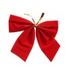 12 x Small Bows Red Christmas Christmas Bows 7.5 cm