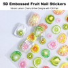 OKKRMGZ 2 Sheets Fruit Nail Stickers for Summer Nails Y2K