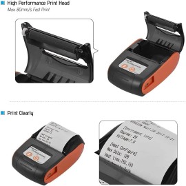 GOOJPRT PT-210 Portable Thermal Printer Handheld 58mm Receipt Printer for Retail Stores