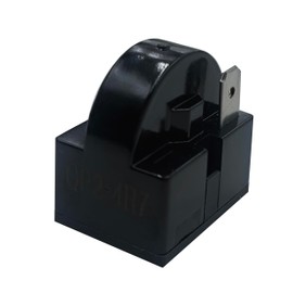1Pcs QP2-4R7 Starter Relay，1 Pin Refrigerator Starter Relay QP2-4R7 and 6750C-0005P Overload Protector fits Most Mini Fridges and Coolers Replacement Parts ﻿