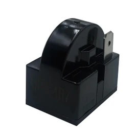 1Pcs QP2-4R7 Starter Relay，1 Pin Refrigerator Starter Relay QP2-4R7 and 6750C-0005P Overload Protector fits Most Mini Fridges and Coolers Replacement Parts ﻿