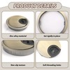 2 Pack 60mm Desk Grommet Kit,Bronze Desk Hole Covers,Computer Desktop