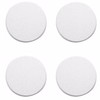 Wideskall® White Round Door Knob Wall Shield Self Adhesive Protector