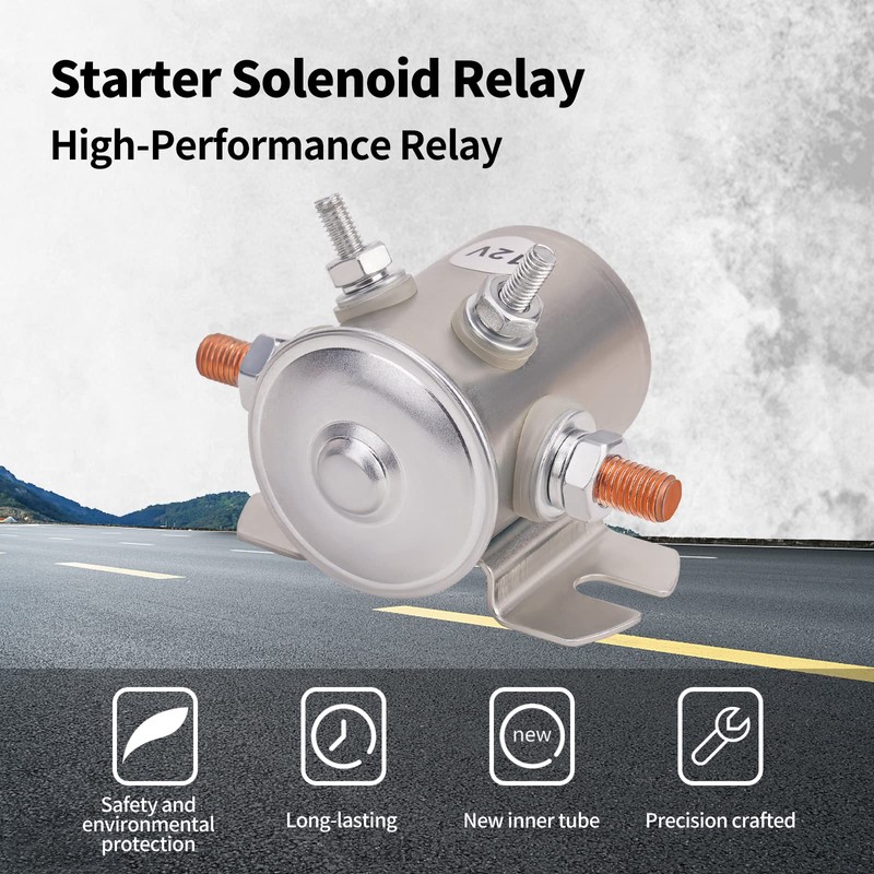 Max 300A Continuous Duty Solenoid Relay 12V for Golf Carts