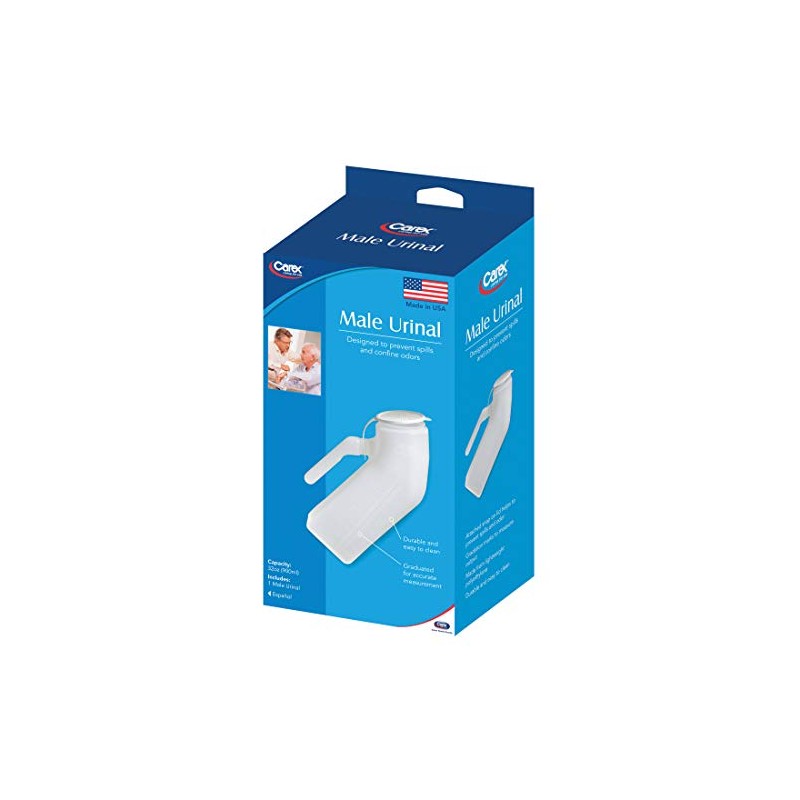 Carex Portable Urinal For Men - Male Urinal and Travel