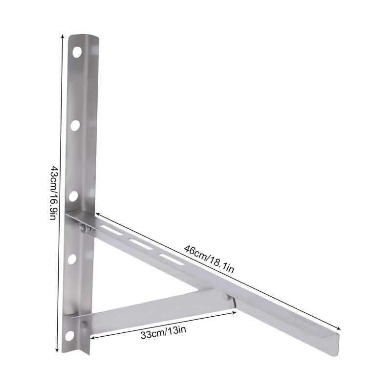 MUSESPANI 2×Heavy Duty SS201 1.5P Wall Air Conditioning Bracket Thickened