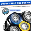 Magnetic 6 Blades Head Shaver Replacement Heads for Many 6D