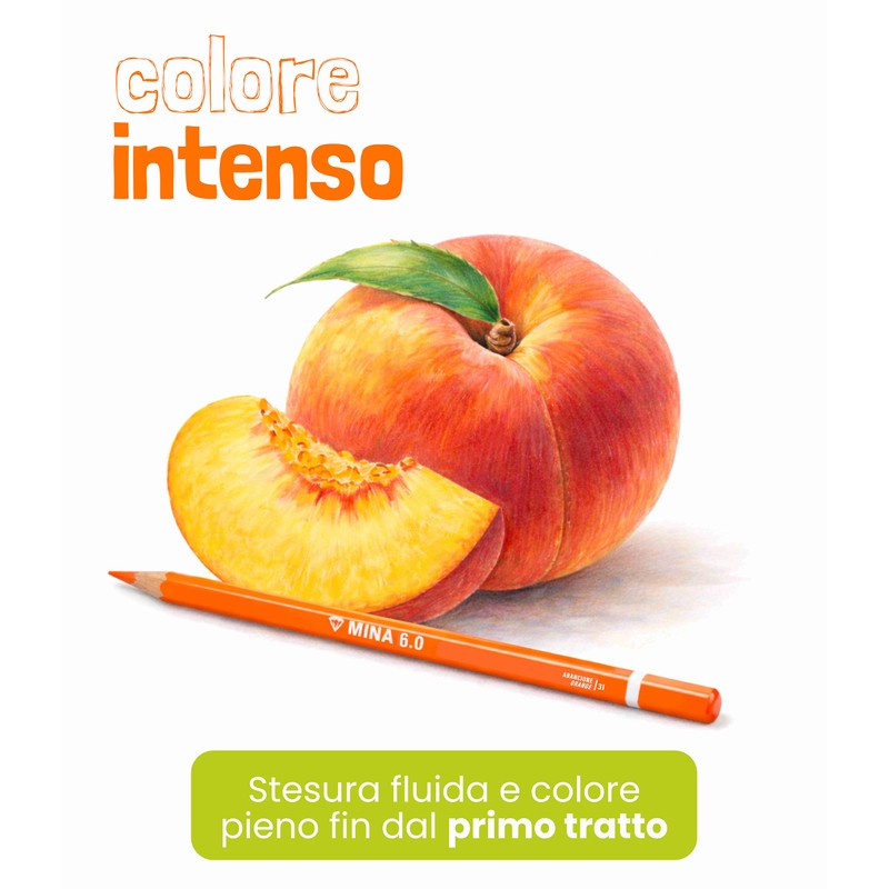 Seven Pastelli Scuola Minapro 6.0 - Scatola 18 Pz, 18